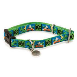 PetSafe Bark Avenue Quick Snap Buckle Pet Dog Collar (Large, Parade of Bones)