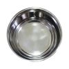 Sneaky Dog Pattern Stainless Steel Pet Bowl with Rubber Base; Multicolor