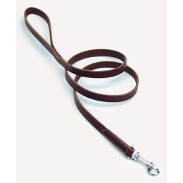 Circle T Latigo Leather Dog Leash Brown 3-4 in x 6 ft