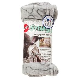 Spot Snuggler Bones Blanket Grey 40 in x 60 in