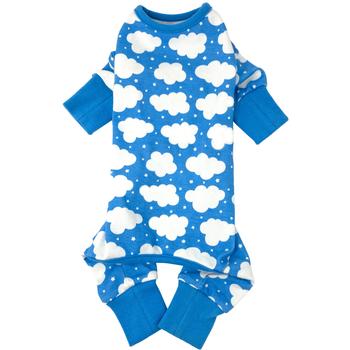 CuddlePup Dog Pajamas Blue Fluffy Clouds