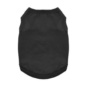 cotton dog tank jet black