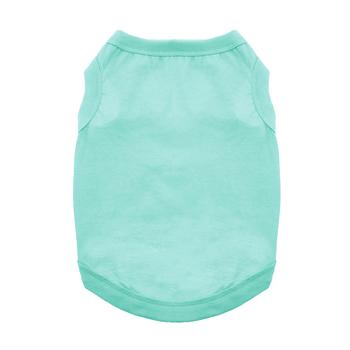 cotton dog tank teal