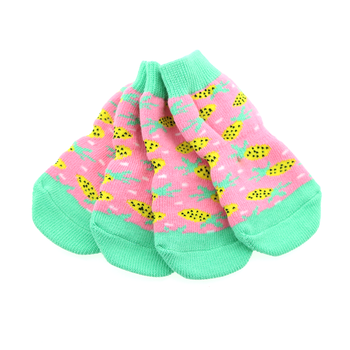 Pineapple Dog Socks