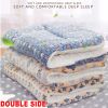 Reusable Bed Pet Cat Bed Dog Bed Thickened Pet Soft Fleece Pad Blanket Bed Mat Cushion Home Portable Washable Rug Keep Warm