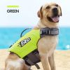 Dog Life Jacket with Reflective Stripes Adjustable Surfing Swimming Clothes Preserver Swimsuit for Small Medium and Large Dogs