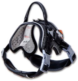 Dog Helios 'Scorpion' Sporty High-Performance Free-Range Dog Harness (Color: black)