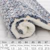 Reusable Bed Pet Cat Bed Dog Bed Thickened Pet Soft Fleece Pad Blanket Bed Mat Cushion Home Portable Washable Rug Keep Warm