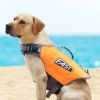 Dog Life Jacket with Reflective Stripes Adjustable Surfing Swimming Clothes Preserver Swimsuit for Small Medium and Large Dogs