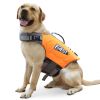 Dog Life Jacket with Reflective Stripes Adjustable Surfing Swimming Clothes Preserver Swimsuit for Small Medium and Large Dogs